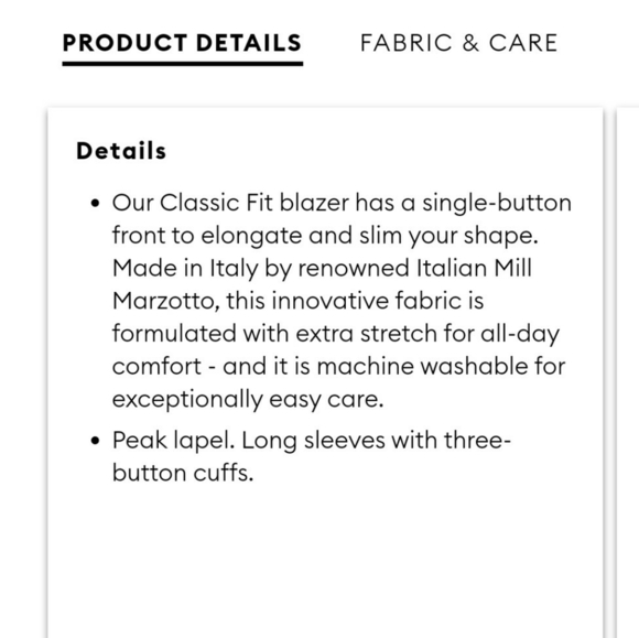 Petite Classic-Fit Washable Italian Wool-Blend Bla - Picture 6 of 15